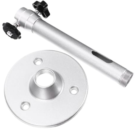 LOLIPPYY Supporto per Proiettore da Soffitto e Staffa da Parete Regolabile in Alluminio, Compatibile la Maggior Parte dei Modelli, Installazione Semplice per Uso Domestico