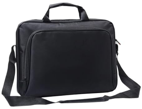 AEJHSIN Laptopväska 15,6/17 tum business kontor laptopväska stor kapacitet handhållen axel över kroppen för män verkställande portfölj, Svart, 15.6inch
