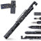MCCC Taktischer Stift 8-in-1 Multitool mit Handyhalter, Stylus, Schraubendreher, Glasbrecher, Kompass, Aluminium-Edelstahlgriff