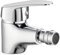 INGUZ | Grifo Bidet | Con Mezclador de Agua Fría y Caliente | Grifo Monomando Fácil Instalación con Flexos Incluidos | Grifo Bidet Para WC con Cartucho Cerámico Serie Viggo | Grifo de Bidet, Cromo