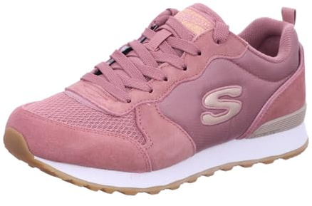 Skechers Women's Og 85 Goldn Gurl Sneaker, Rose Suede/Nylon/Rose Gold Trim, 3 UK