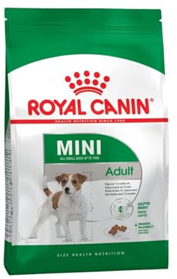 Royal Canin Mini Adult | 4 kg | Alleinfuttermittel für Hunde Kleiner Rassen | Omega -3 Fettsäuren für Haut und Fell | Abgestimmter Energiegehalt und angepasste Krokettengröße