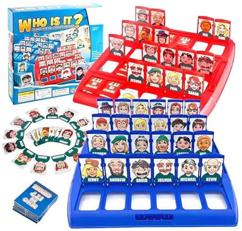 Picture Guessing Board Game-96 Characters Board Game, WFamily Figure Guess Who? Games for Family Game Night | Kids’Games | Card Games for Adults and Kids Aged 3 and up