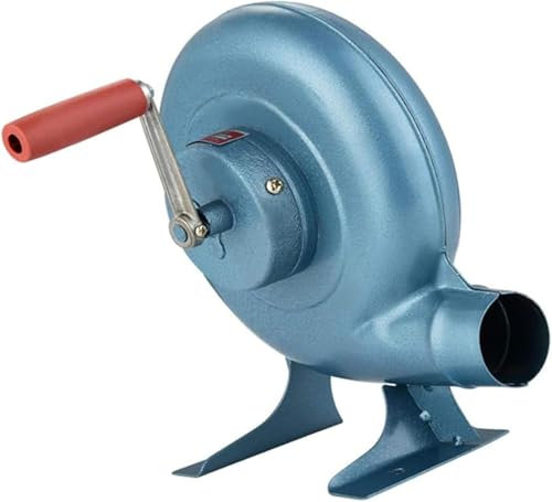 Ventilateur manuel portable à manivelle pour barbecue en plein air Camping en fer pour briquet à charbon soufflets pour barbecue (350 W)