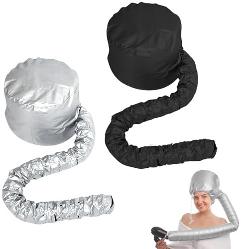 APOMOONS 2 pezzi cuffia asciugacapelli, cuffia diffusore per asciugacapelli, attacco per cuffietta per asciugacapelli, cuffia diffusore per riccioli, cuffietta per capelli per la cura profonda