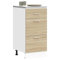 NQJIBUE Artikelunterschrank Sonoma Eiche 40x46x81,5 cm Holzwerkstoff Schränke & Aufbewahrung Küchenschränke