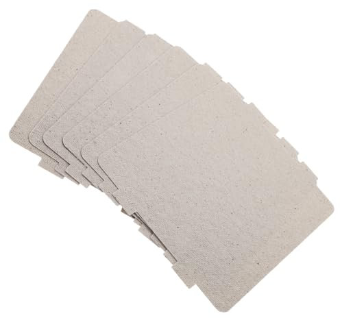 FUNNETOYU 6 Pezzi Scaglie Di Mica Al Microonde Accessorio Di Riparazione Sostitutivo Parti Del Forno Copertura Per Guida D'onda Per Microonde Piastra Di Mica Silver Fetta Di Mica