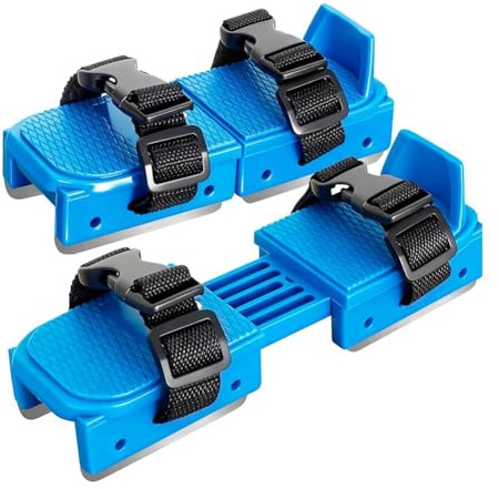 Wisyurt Patines de hielo ajustables para niños pequeños y principiantes, patines de hockey sobre hielo de doble hoja para niños pequeños con cierre de correa.