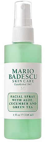 Mario Badescu Gesichtsspray - Face Mist mit Aloe, Gurke und Grünem Tee - Feuchtigkeitsspray Gesicht für Alle Hauttypen 118 ml Peppermint, Cucumber