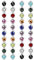 Finrezio 20 Paare 6MM Magnetische Ohrstecker Für Frauen Magnet Ohrringe Bunter Kristall Non-pierced Ohrringe Ohne Ohrloch