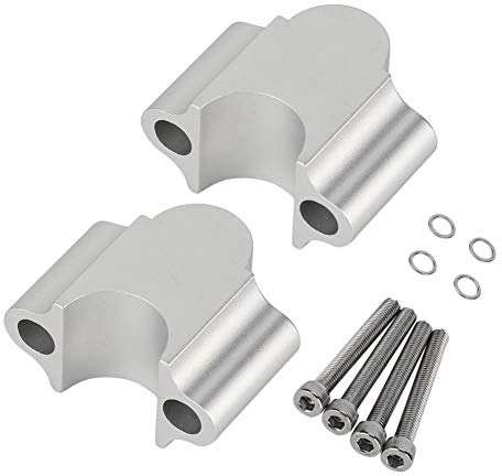 Elevador de Manillar Moto,Elevador de Manillar de Motocicleta Elevador Universal de Manillar de Aleación de Aluminio 7/8 '' 22mm Abrazadera de Manillar de Motocicleta(galvanoplastia)