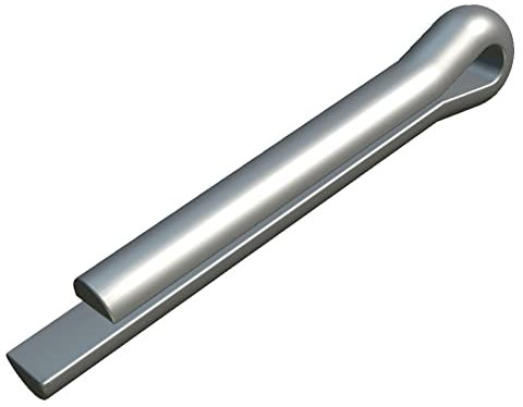 M6.3 goupilles fendues, 6.3X63mm diviser épingles, clips de fixation, attaches de goupilles de sécurité, raccord à pince droite pour automobile, machines, chariot de jardin, brouette (Pack of 5)