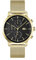 Lacoste Multi Zifferblatt Quarz Uhr für Herren Kollektion Replay mit Goldfarben Edelstahl-Mesh-Gliederarmband - 2011195