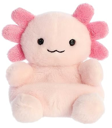 Aurora® Adorable Palm Pals™ Ax Axolotl™ Stuffed Animal - Fun Collectible Plush for Kids and Adult Collectors - Perfect for Decorating Rooms and Birthday Gifts - Pink 5 Inches