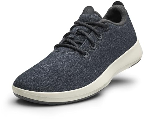 Allbirds Women’s Wool Runner Mizzles Water-Resistant Everyday Sneakers Made with Natural Materials, Natural Black (Natural White Sole), 6 UK