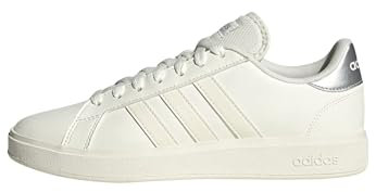 adidas Damen Grand TD Lifestyle Court Casual Shoes Schuhe, core White/Off White/Silver met, 42 EU