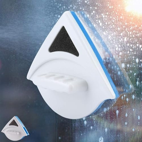 Magnetic Window Cleaner for Single Glazing, Anti Drop, Scratch Free Magnet Window Cleaners Ergonomic Handle Design Double Sided Window Cleaner Window Cleaning Equipment Magnetic (S-3-8MM)