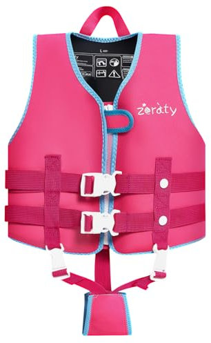 Zeraty Kinder Schwimmweste- Schwimmhilfe für Kleinkinder Neopren Auftriebsweste Verstellbare Schwimmjacke mit Bequemem Schrittgurt Kleinkind Badeanzug für 1-6 Jahre / 10-30kg