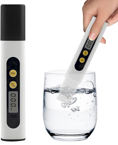 Tds Meter, dricksvattentestare, Tds testare, vattentestare för dricksvatten, vattentestare, akvarievattentestare, med stor digital LCD-skärm för hydroterapi för hushållsindustrin, 0-9999PPM