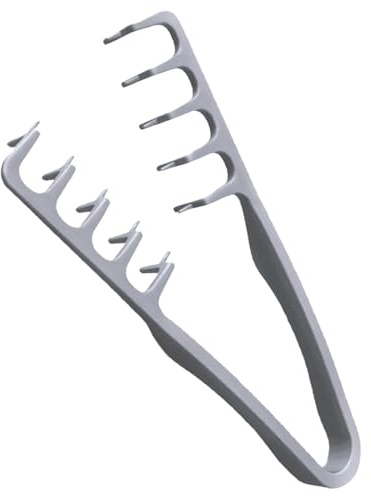 1 Pezzi Pettine per texture, pettine a denti larghi, strumento zzante per radici, pettini per coprire le cuciture, accessorio leggero per la toelettatura, ideale per capelli ricci