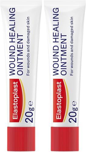 Elastoplast Wound Healing Ointment (20g), Skin-Friendly Wound Cream Supports The Healing of Wounds and Damaged Skin and Reduces The Likelihood of Scarring (Pack of 2)