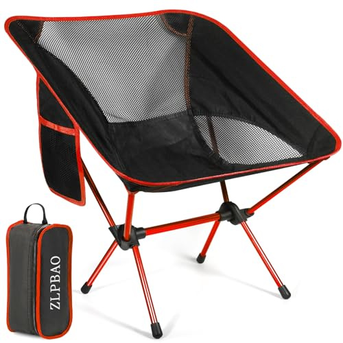 ZLPBAO Silla Plegable Camping con Bolsa de Almacenamiento portátil, Silla de Camping portátil Silla Plegable Ultraligera compacta, Ligera para Jardín, Playa, Pesca, Camping, Viajes