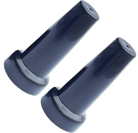 Generico 2 Pezzi Cappucci per Ombrello Nero in Plastico Resistenti alla Pressione e Agli Urti Accessori per Riparazione Ombrelli per Ombrelli da Pioggia Bastone