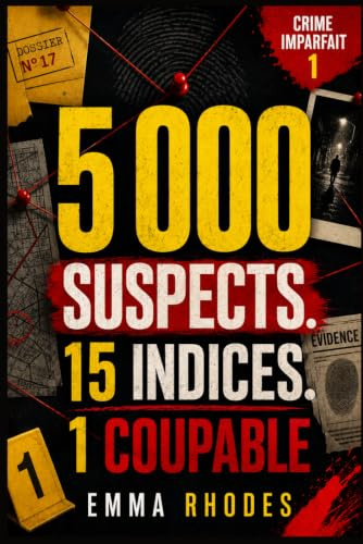 5 000 suspects. 15 indices. 1 coupable - L'enquête criminel machiavélique: Un livre-jeu noir, malin et terriblement addictif pour adultes enquêteurs… le meurtrier est sous vos yeux
