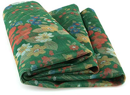 BIANCHERIAWEB Rideau moustiquaire 145 x 250 cm pour porte d'entrée et fenêtres, rideau anti-mouches et insectes, fantaisie Green Fantasy