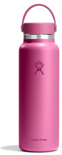 HYDRO FLASK - Wide Mouth Trinkflasche 1180ml (40 oz) - Isolierte Wasserflasche aus Edelstahl - Sportflasche mit auslaufsicherem Flex Cap-Deckel & Gurt - Thermoflasche Spülmaschinenfest - Reef