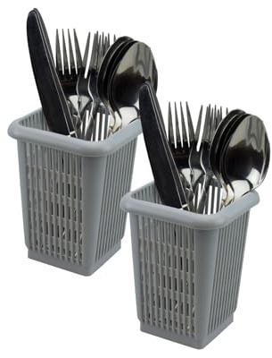 Caterbox Commercial Dishwasher Cutlery Baskets, Premium Solutions for Efficient Cleaning (Single (2-Pack))