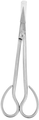 Bonsaischere, Edelstahl, Gartenschere mit langem Griff, für Gartenblumen-Bonsai-Arrangements, langlebig, hochwertige scharfe Werkzeuge, 19,5 cm, leicht, einfache Verwendung