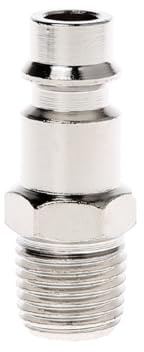 Conector de manguera de aire de liberación rápida de rosca macho de 1/4 pulgadas, ventosa de manguera de aerolínea