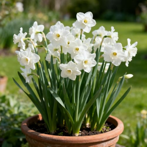 Narcisi, Rizomi Narcisi Resistenti, Rizomi Perenni Giardino, Piantagioni Narcisi Rari Giardino Elegante Esposizione-i-10 rizomi