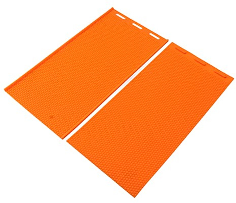 Cocoarm Stampo in Silicone per Cera d'api, 2 Fogli Stampo per Fondotinta in Cera d'api, Motivo a Nido 'ape da 5,4 Mm, Pieghevole a Rilascio Facile 17,0 X 8,9 Pollici per la Realizzazione di