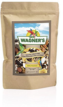 Wagner's | Exotic Fruit Mix - 1 kg Trocken Obst, Nuss, Gemüse Mischung für Papageien