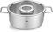 Fissler Pure Collection/Edelstahl-Bratentopf (Ø 24 cm, 3,9L) Töpfe inkl. Glas-Deckel, Innen-Skalierung – Induktion