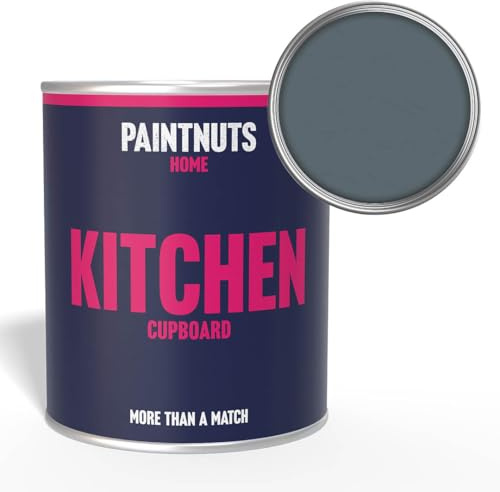 Paintnuts Kitchen Cupboard Paint - RAL-7031 - BLUE GREY Gloss 250ml Tin
