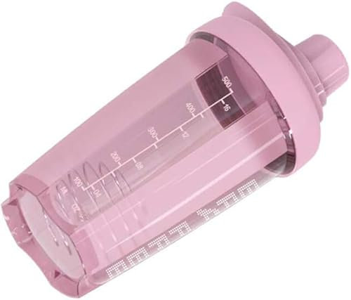 Civsde - Shaker per proteine con BlenderBall, shaker per proteine da 500 ml, con scala di misurazione, bicchiere per frullato proteico per fitness, senza BPA, rosa