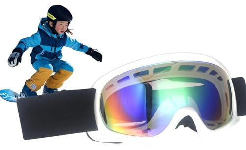 Imfria snowboardglasögon, barnskidglasögon, UV-skydd snowboardglasögon, skidglasögon, snöglasögon, skidglasögon för barn, flickor, födelsedag, jul