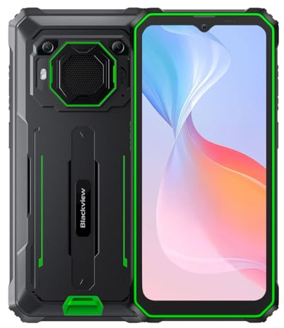 Blackview BV6200 Pro Rugged Smartphone | Android 13 | 6,56'' HD+ | 12GB RAM + 128GB | 13000mAh | 13MP + 8MP | NFC | GPS | Dual SIM | IP68/IP69K & MIL-STD-810H | 2 anni di garanzia | Verde