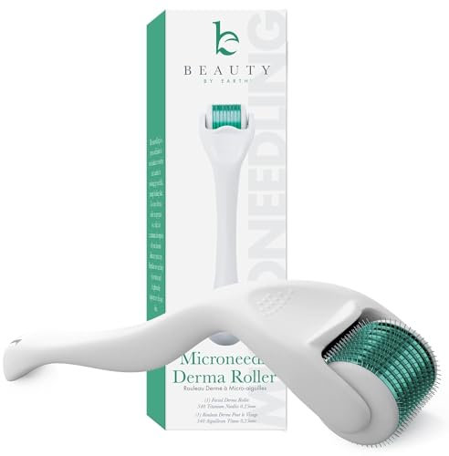 Derma Roller Microneedling Roller – Titan 0,25 mm Mikronadeln für Gesicht, sanftes Peeling, Micronadel-Werkzeug für Bart, Kopfhaut und Haar, Hautpflege-Werkzeuge für Gesicht