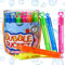 FORMIZON Seifenblasen Set, 40 Stück Regenbogen Farben Seifenblasen Stäbe, Seifenblasen für Kindergeburtstag Bubble Geschenke Hochzeit Party (40 Stück)