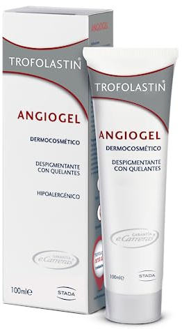 Trofolastin, Angiogel Despigmentante, Gel Reductor de Marcas Post-Hematoma, Mejora la Circulación y Refuerza la Piel, 100ml