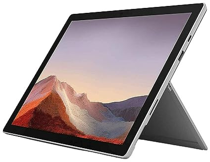 Microsoft Surface Pro 7 Touchscreen Laptop - High-Performance Windows Tablet with i5-1035G4 8GB RAM 128GB SSD, Intel UHD Graphic, 10-Point Multi-Touch, Platinum PWR-00001 (Renewed)