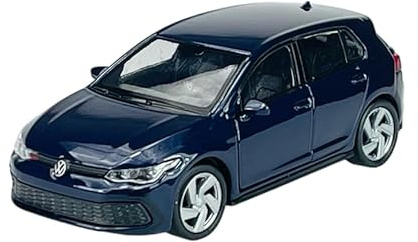 Welly VW Volkwagen Golf 8 VIII GTI 5 Türer Blau 8. Generation Ab 2019 ca 1/34-1/39 Metall Modell Auto Die Cast Neu im Kasten