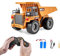 VEVOR RC Muldenkipper, 9-Kanal Kipplaster, Ferngesteuerter Kipper 1:18, Kipplader, RC Lastwagen, Truck LKW-Spielzeug mit Metallkabine und Licht, 2 wiederaufladbare Batterien für Kinder ab 8 Jahren