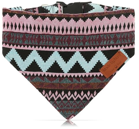 Bandana Cane Made by Nami Foulard Cotone Boho Etnico Lavabile S M L