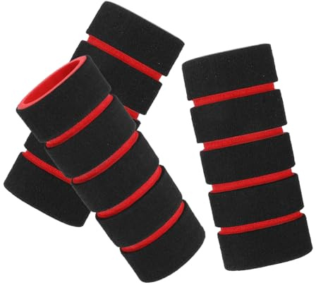 BESPORTBLE 3 Piezas Equipo de Fitness Antideslizante. Almohadilla con Barra para Sentadillas Cubierta del Manillar Protector de Barra Espuma de Agarre Almohadilla Antideslizante Esponja Black