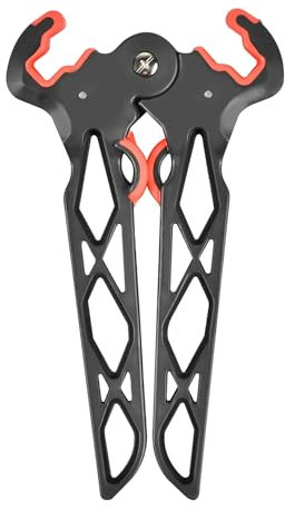 Compound Bogenständer, Faltbarer Bogenschießen Bogenständer mit Backenfeder Design, Bogenschießzubehör Beine Rack Halterung für das Jagdschießen Im Freien